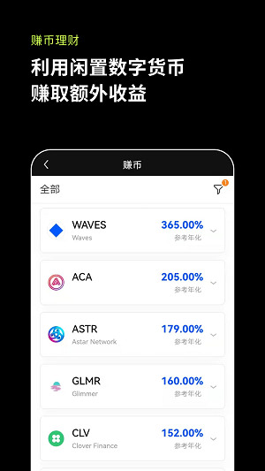 Topay支付钱包操作界面