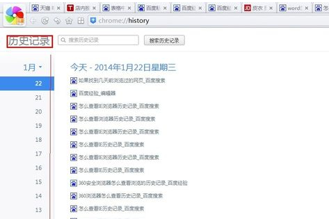 浏览器历史记录快速查找指南