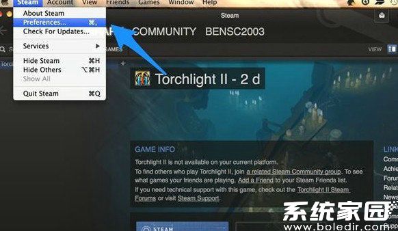 Steam主菜单设置入口