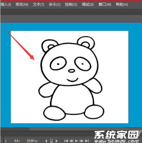 Animate新建文档导入素材示意图