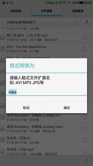 格式选择